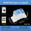 DIN Rail Multi-Out Terminal Block UKK80A-500A Neutral Blocks