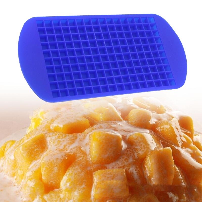 Flexible Silicone Ice Cubes Tray 160 Grid Molds Multipurpose Kitchen Tool for Drink Dessert and Creative Food Preparation