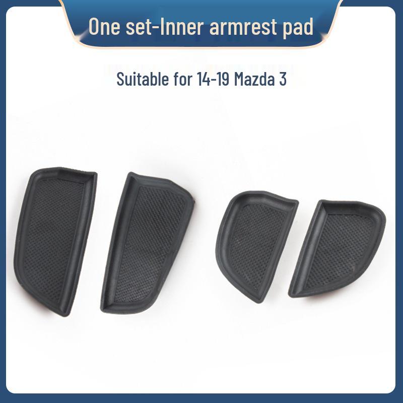 Mazda 3 Axela 2014-2019 Door Armrest & Handle Pad Cover Set