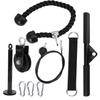 9Pcs/Set DIY Fitness Equipment Set Home Exercise Arm Strength Training Rope Pulley System