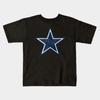 Jungen Mädchen Weiche Baumwolle Grafik T-Shirts Dallas-Cowboys Atmungsaktiv Tägliche Schulkleidung Kinder T-Shirts