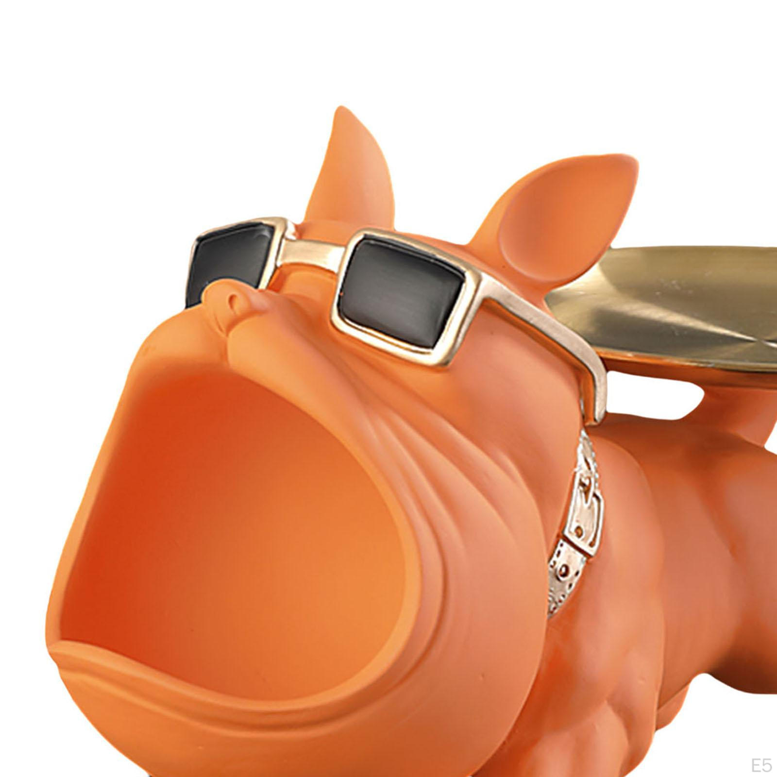 Статуя собаки домашняя фигурка из смолы скульптура украшения разное контейнер для ключей — фото 6