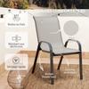 Three-Piece Outdoor Garden Set - Light Grey