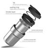 Car Coffee Cup Style Ashtray Garbage Coin Storage Cup Container Cigar Ashtray Holder Metal Lining & ABS Shell Car LED Ashtray