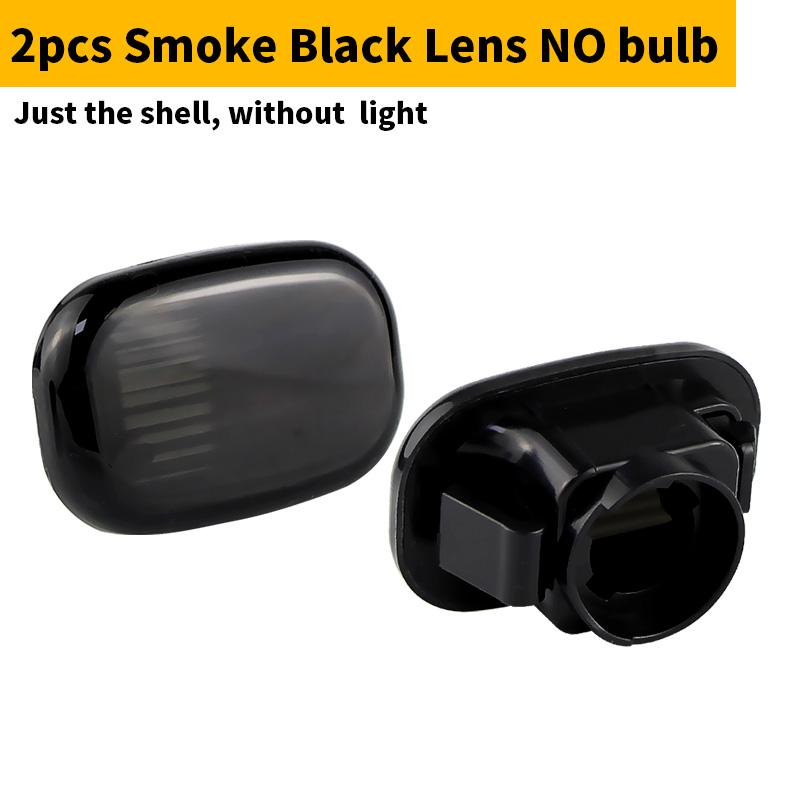 

2Pcs For Toyota Corolla E10/E11/E12 Yaris Verso Hilux Surf N21 RX For Lexus RX300 03-09 Side Marker Light Turn Signal Lamp Cover Smoke lens No bulb