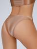 Maeau Brazilian Glossy Sexy Size L Women's Butt-Shaping T-Back Panties, Style, Underwear, Low-Rise Panties, Comfortable, Breathable, Seamless, Sheer,