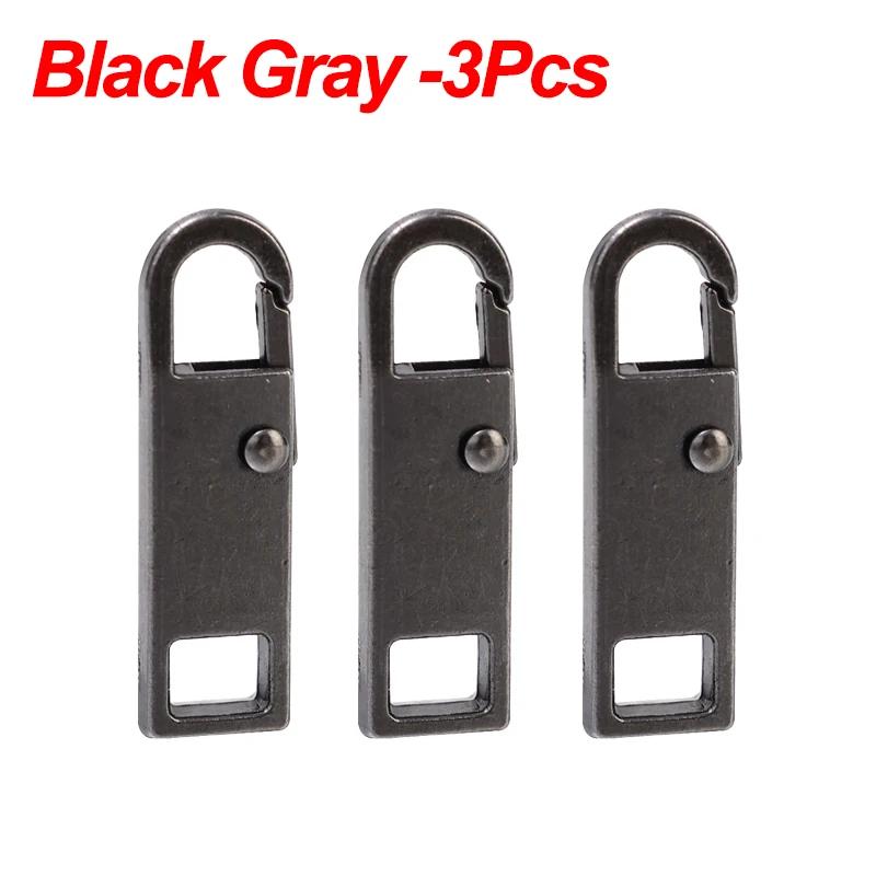 5/1 Stück Universal-Reißverschlussschieber aus Metall, Ersatz für sofortige Reparatur, Reißverschlusskopfschieber für Kleidungstaschen, DIY-Näh-Reißverschlussschieber