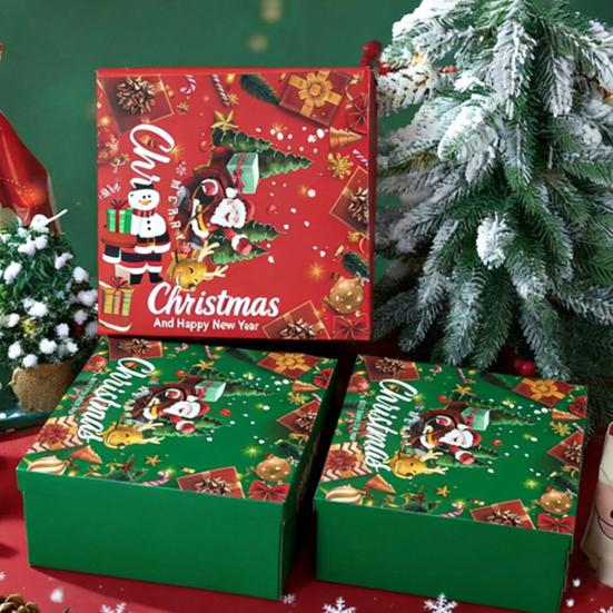 5-Layer Christmas Gift Box Explosion Gift Box with Bow Ribbon DIY Scrapbooking Surprise Container for Anniversary Snacks Jewelry Creative Memories