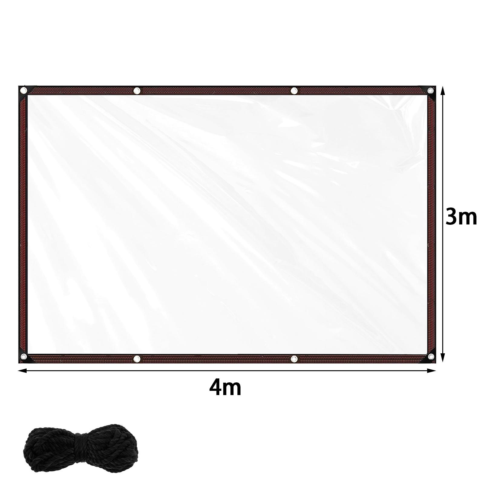 

Утолщенная водонепроницаемая прозрачная брезентовая штора, брезентовый чехол для улицы, садовые сараи, изоляция растений, домашнее окно, защита от ветра