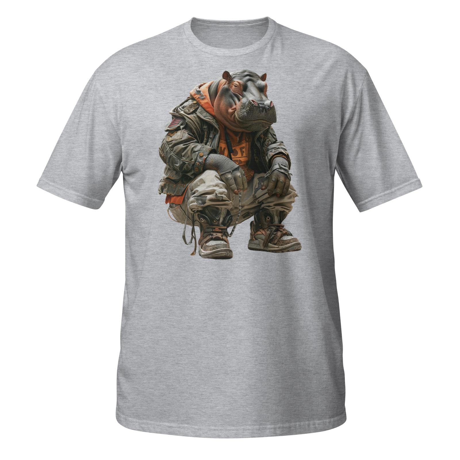 Hip Hop Hippie Hipster Hippo Unisex T-Shirt Mens Womens Tees Top | Street Style Graphic Tee L