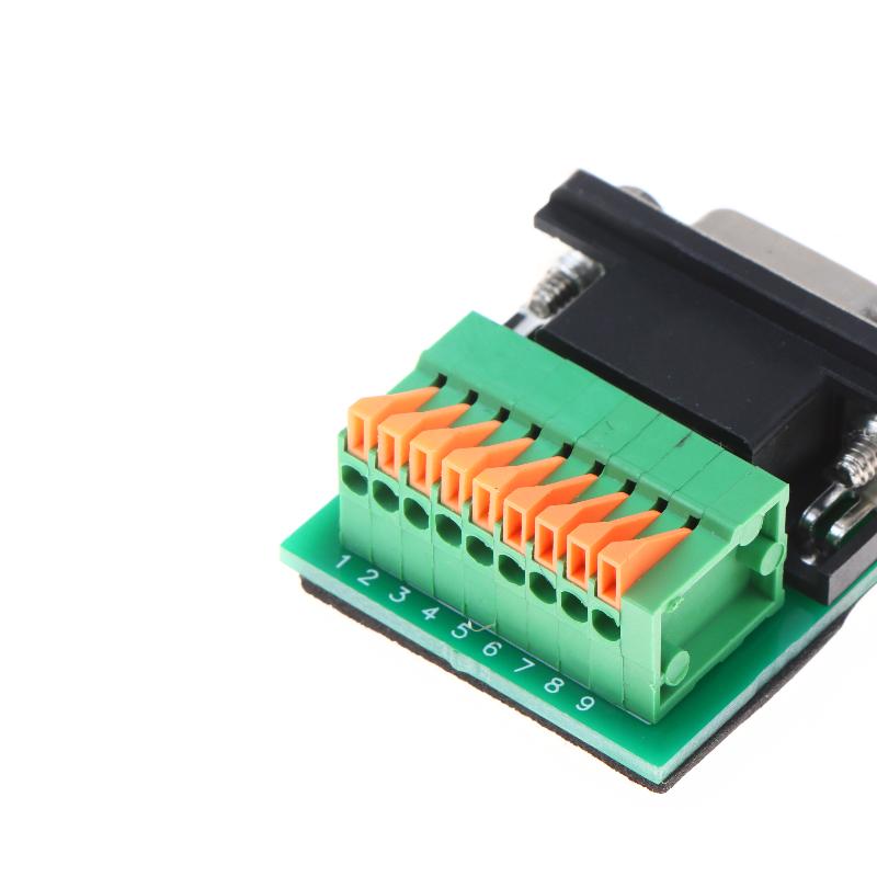 DB9 Male Female RS485 RS422 9Pin Terminal Adapter Solderless Connector for Industrial Automation and Serial Communication Applications
