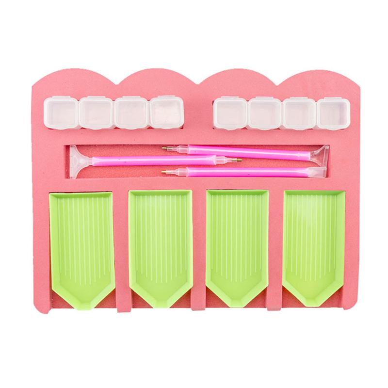 Multifunctional Diamond Painting Tray Holder Drill Pen Drill Pen Box Organizer High Quality DIY Craft Sewing Storage Tray