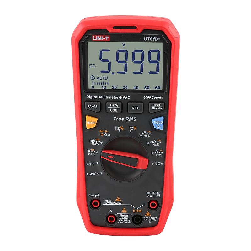 UNI-T UT61B+ UT61E+ UT61D+ Handheld Professional Digital Multimeter Tester Unit True RMS Auto Range 6000 Counts DC AC 1000V