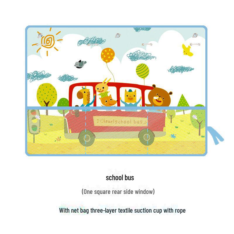 Förbättrad Sommar Tecknad Koreansk Bilsolskydd - Värmeisolerande Gardin