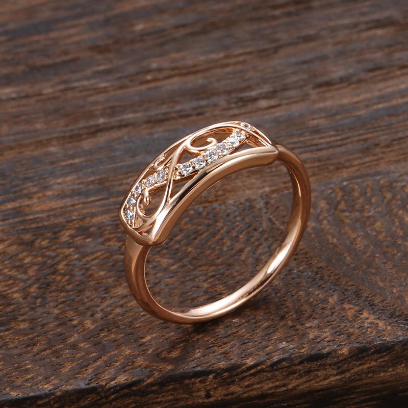 Kinel Ethnic Rose Gold Color Wedding Rings For Women