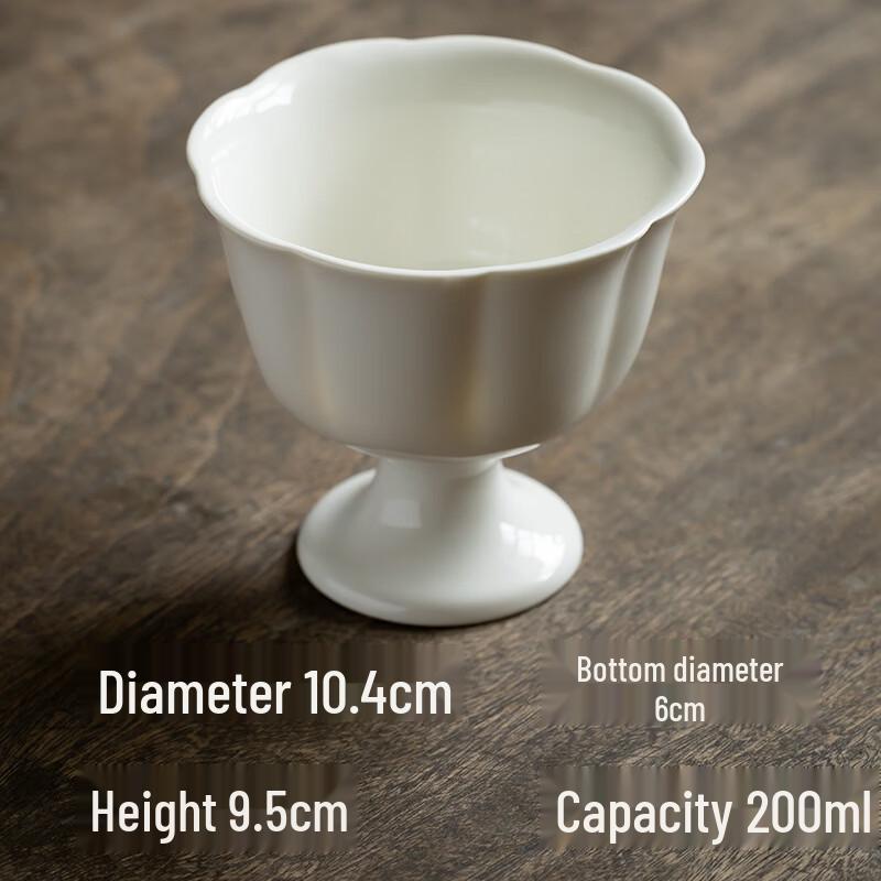 

OLOEY Versatile White Porcelain Cups (Set of 2)