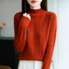 DAFIFY Women's Fashion Casual Fall Winter Solid Color Print Long Sleeve Half Turtleneck Sweaters