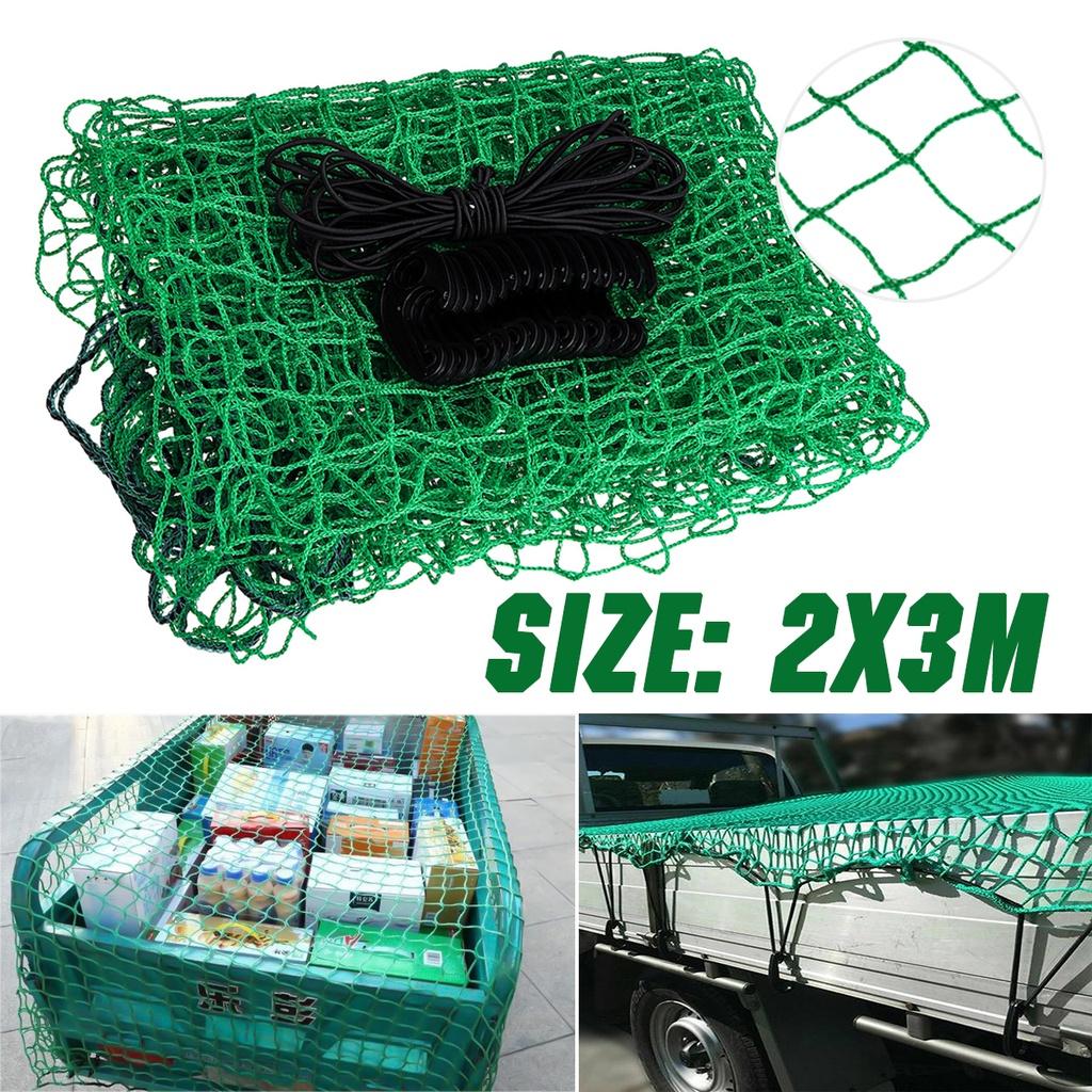 New Green Strong Heavy Duty Luggage Mesh Netting Car Large Heavy Universal Durable Cargo Net Truck Trailer Cover 2x3m