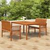 VidaXL 3-piece Outdoor Dining Set and Cushions Solid Acacia 3120457