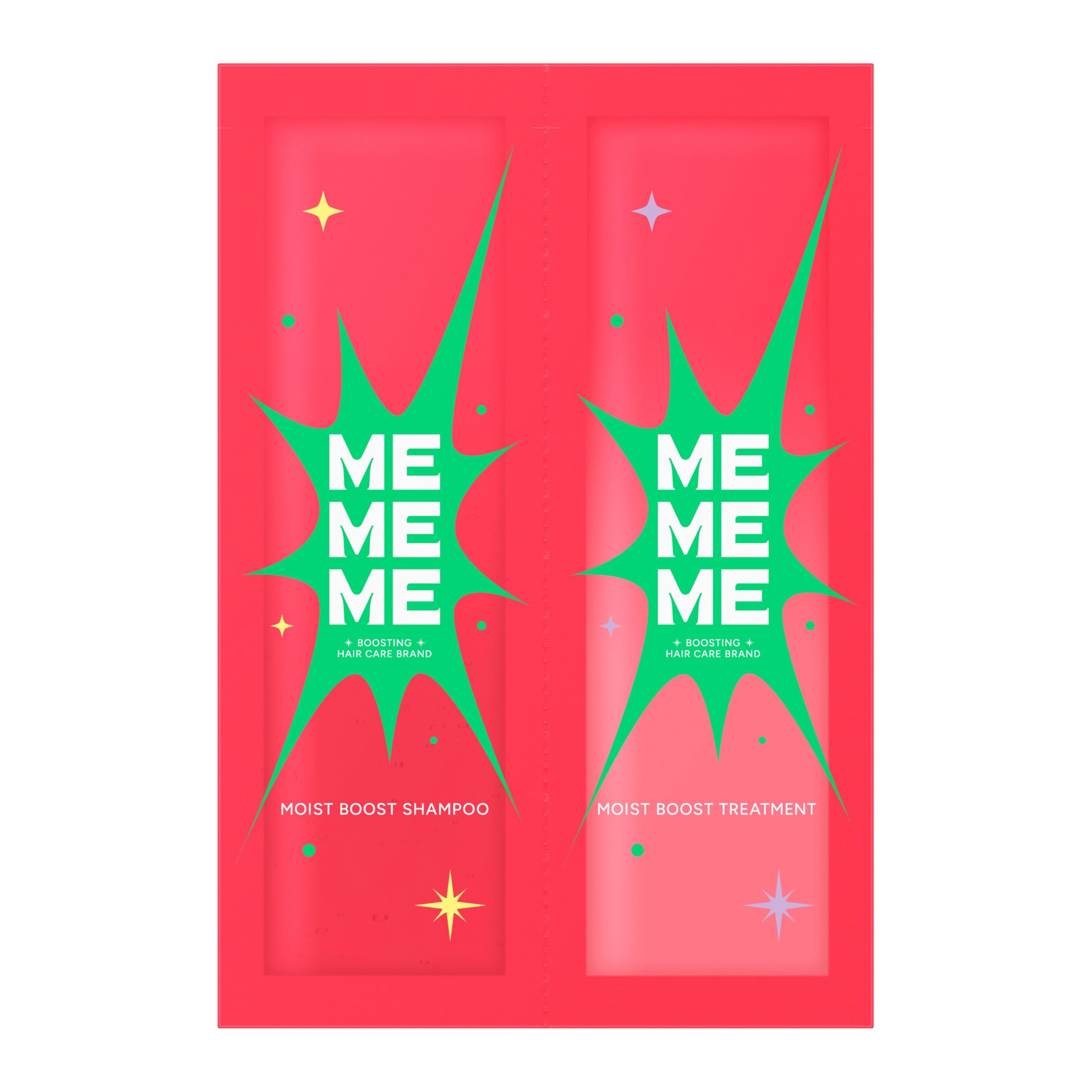 

MEMEME Moist Boost Shampoo 20ml Artificial Red Kiwi and Freesia Scent & Treatment, Pillow, Sulfate-Free, Color-Free,
