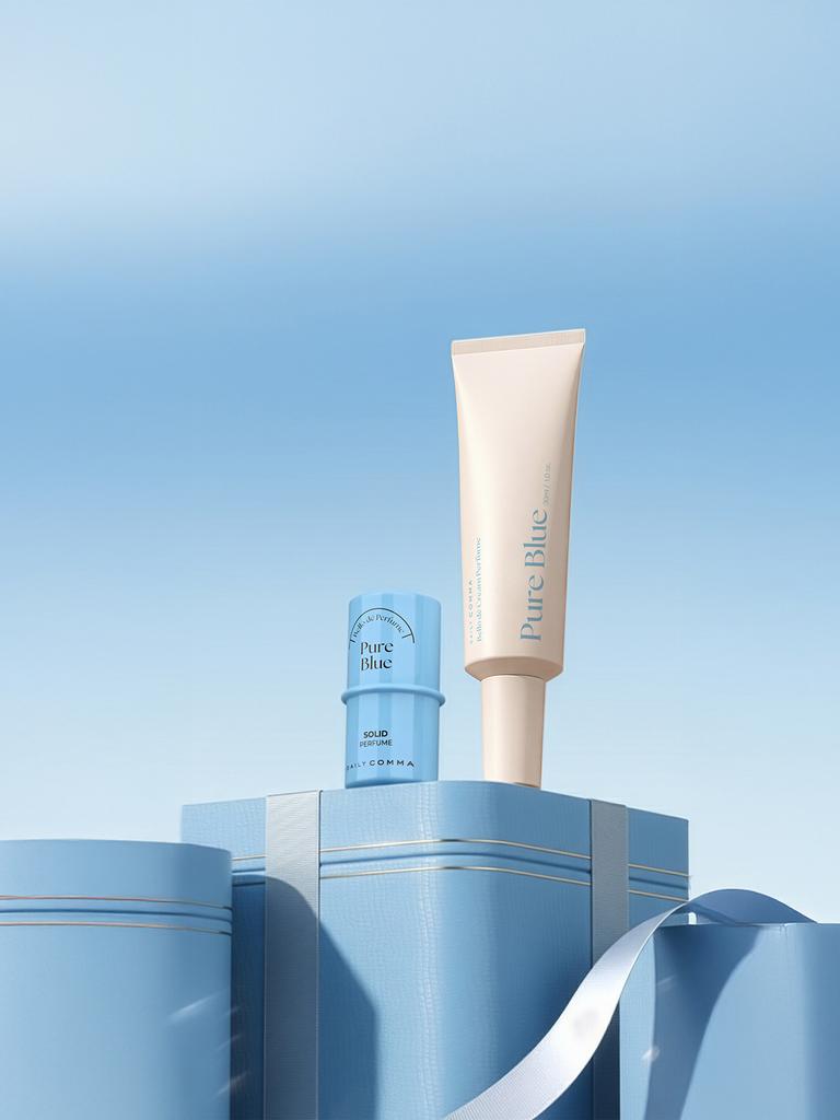 Daily Comma Velo de Parfum Pure Blue Gift Set (Solid & Cream Perfume)