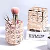 European Gold Crystal Makeup Brush Storage Tube