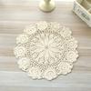 Modern Cotton Placemat Cup Coaster Mug Kitchen Christmas Dinner Table Place Mat Cloth Lace Crochet Tea Coffee Doily Drink Pad