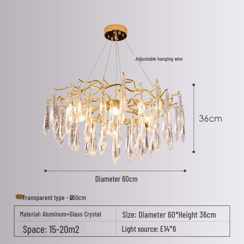 American Luxury Crystal Chandelier for Living, Dining, and Bedroom