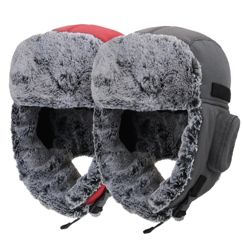 Unisex Outdoor Waterproof Winter Lei Feng Hat with Ear Protection