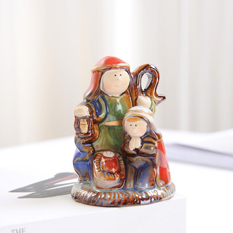 The Holy Family Ceramic Things For Room Decoration Table Decoration & Accessories Kawaii Figurine Home Decor