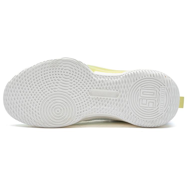 361 Ag Volley Cushioning Slip Resistant Abrasion Resistant Breathable Mid Top Basketball Shoes Men's White Green 572211102-5