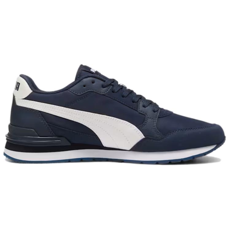 Puma St Runner V4 Bequeme Leichte Low-Top Lifestyle-Sneaker Unisex-Sneaker Blau Weiß 399069-07