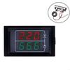 LED Voltmeter Ammeter, Red and Green Digital Multimeter Display Current Tester,AC50-500/0-600VDetector