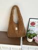 Simple Solid Color Faux Lamb Wool Women's Shoulder Bags Fall Winter Versatile Female Handbags Large Capacity Ladies Tote Bag