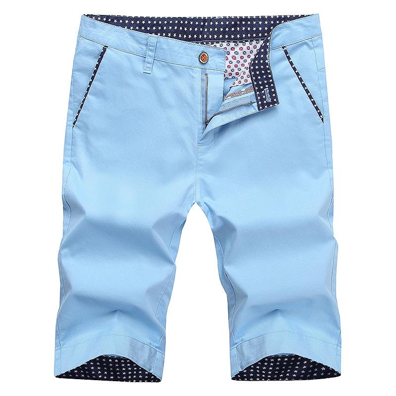 Cropped Pants Men's Summer Korean Version of Slim-fit Breathable Straight-leg Pants Men's Casual Pants