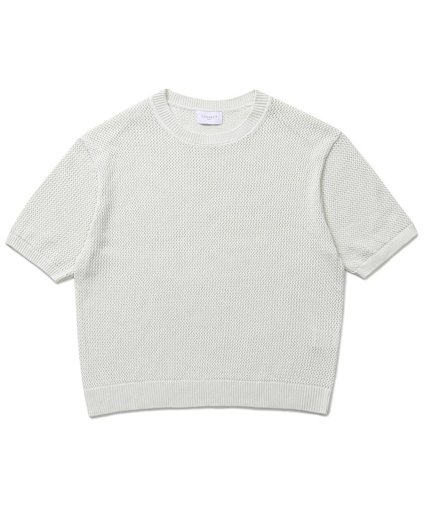 CONNECT KINLOCH Mesh Round Knit (White)