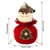 Cloth Christmas Candy Bag Plush Christmas Gift Drawstring Bags  Outdoor Christmas