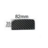 Black Carbon Fiber Storage Box Panel Decorative Trim Cover For Honda Civic Coupe