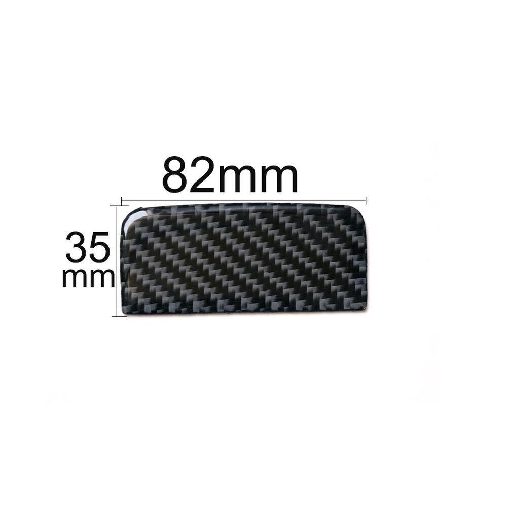 Black Carbon Fiber Storage Box Panel Decorative Trim Cover For Honda Civic Coupe