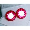 Natural Mozambique Ruby 12-14 Ct Round Cut Pair Certified Fabulous Gemstone