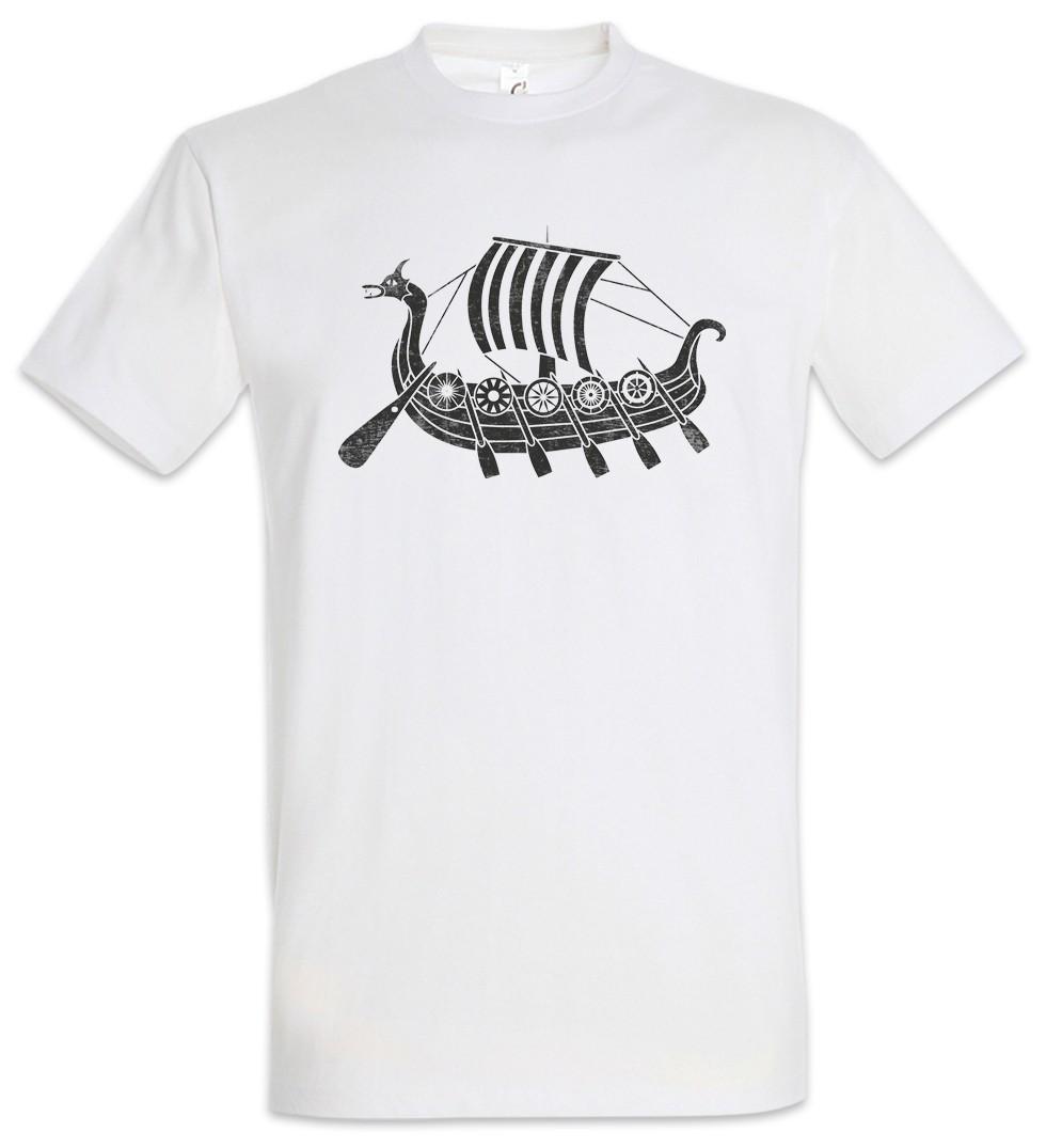 Viking Ship V Men s T-Shirt Dragon Boat Valhalla Odin Thor Norse Vikings L