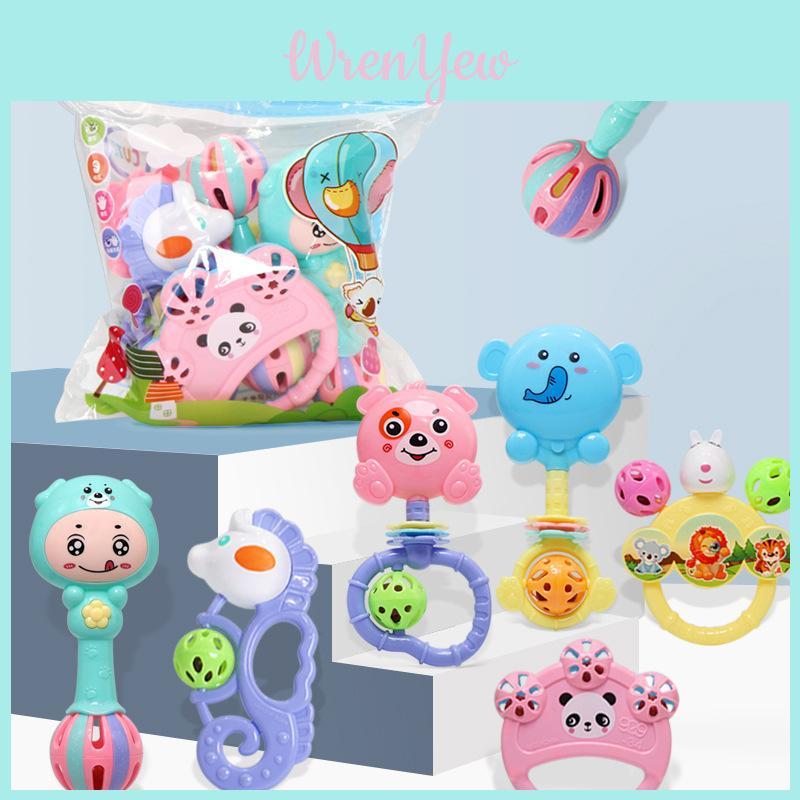 Colorful Baby Rattles With Different Shapes And Sounds For Early Development