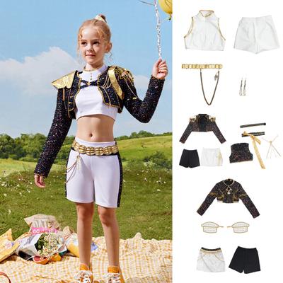 Dievčenský kostým lovkyne démonov Halloweensky kostým popovej speváčky Cosplay Oblečenie Kompletný set na pódiové vystúpenie Halloweenska párty