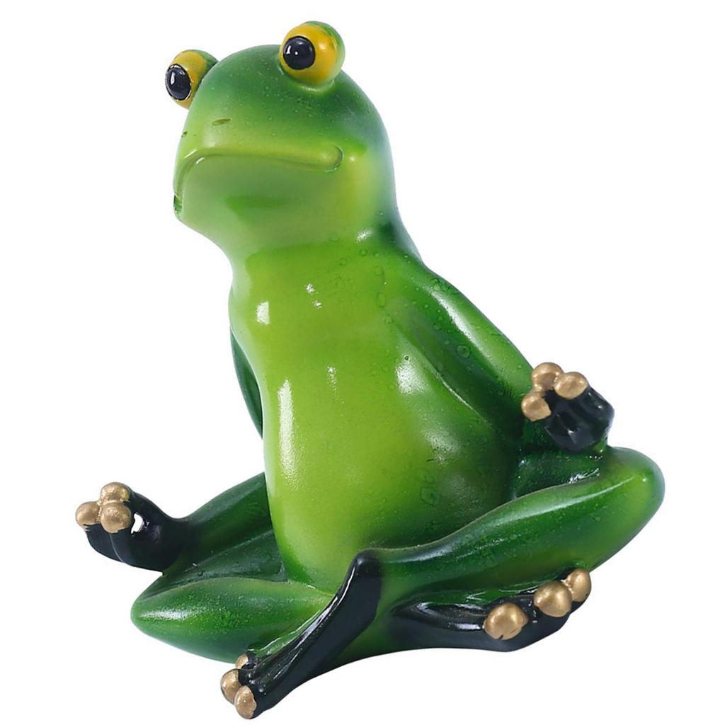 Cheap Frog Figurine DecorYoga Frog Statues Yard DecorFlower Animal