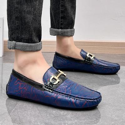Herren Mokassins Penny Loafer Fahrschuhe Komfort Leder Flats Lässige Slipper Übergröße Nachtclubschuhe für Herren