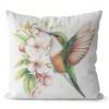 Home Decor Enchanting Birds And Blossoms Pillow Covers Pattern Cushion Cover Suitable For Sofa Bedroom Car Pillow Cover
