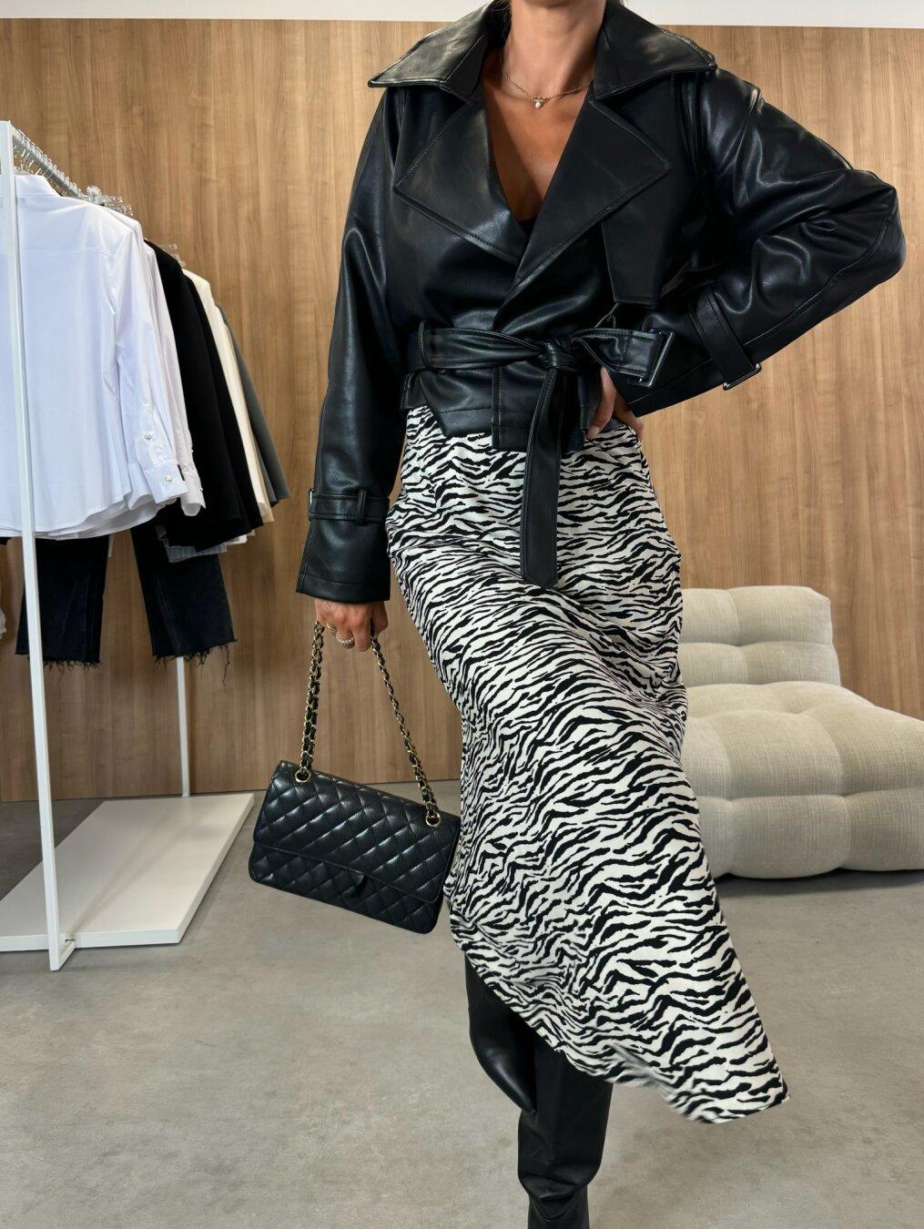 

YYFS Женская мода Повседневная осень-зима с леопардовым принтом Юбки с высокой талией XL