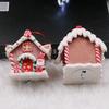 Christmas LED Light Up Candy House Snow House Small Pendant Ornament Decoration
