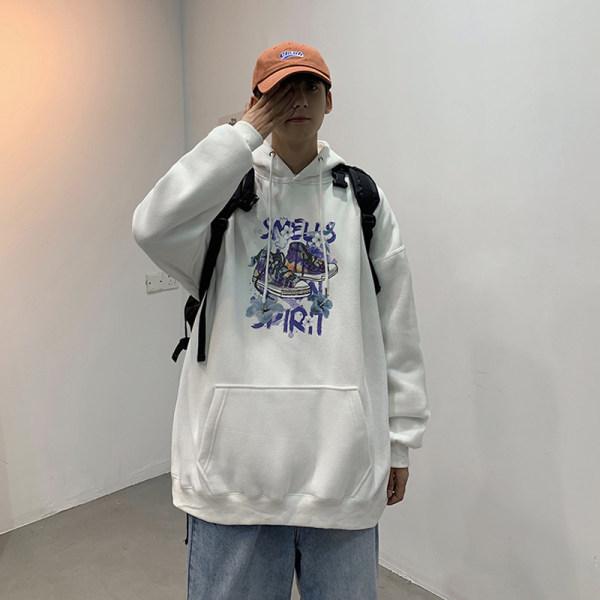 2026 Spring/Autumn Korean Style Couple's Casual Hooded Sweatshirt - Trendy Hong Kong Pullover.