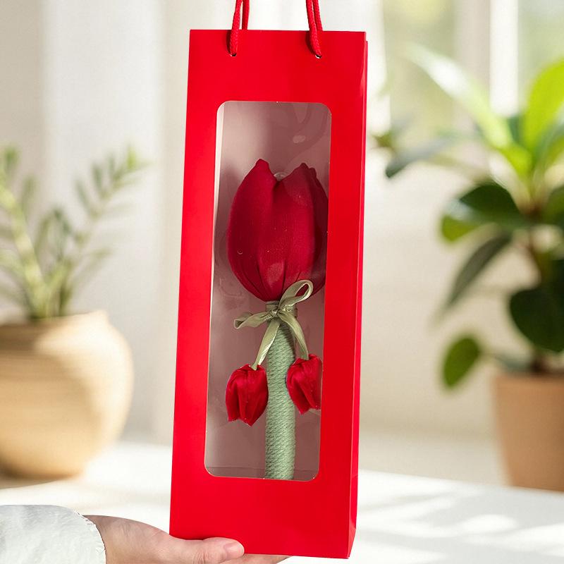 Brocade Tulip Mugwort Health Hammer: Exquisite Meridian Massage Hammer, Perfect Gift for Girls.